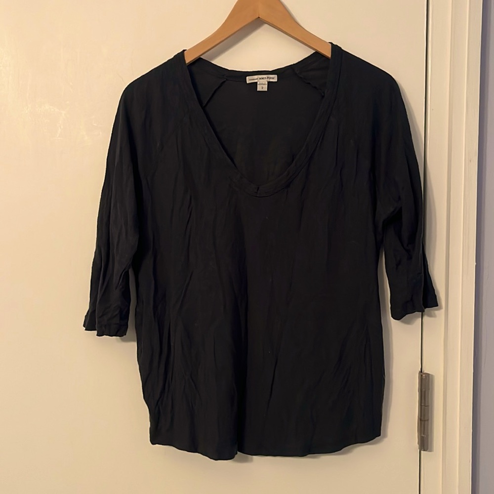 Dark teal James Perse soft cotton shirt